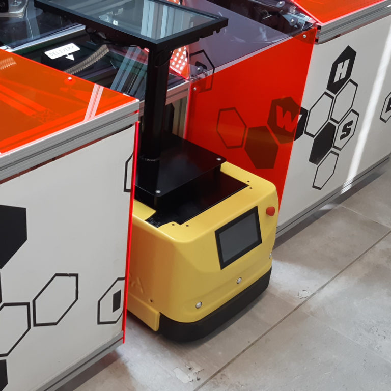 AgiLAB Jobot AGV mobile robot with fleet management